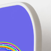 Met de kleuren gevuld PEACE-teken 1 Pickleball Paddle (Links Detail)