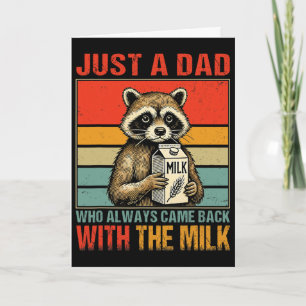 Met de melk Vaderdag Eerste keer vader Nieuwe vade Kaart