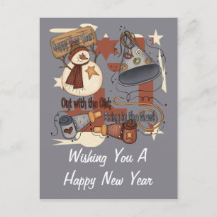 Met de oude 'Breng de nieuwe' Feestdagenkaart