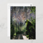 Met de Wolven. Briefkaart (Voorkant / Achterkant)