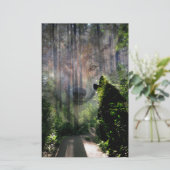 Met de Wolven. Briefpapier (Staand voorkant)