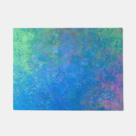 Met de Zee alcoholinkt, Abstract acrylzuur Deurmat (Voorkant)