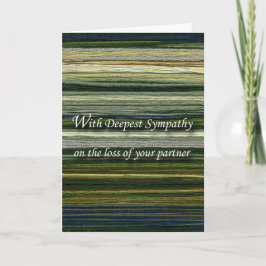 Met diepste sympathie, verlies van partner, Thread Kaart