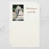 Met diepste sympathie Weeping Angel Stationery Briefpapier (Voorkant / Achterkant)