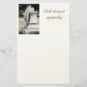Met diepste sympathie Weeping Angel Stationery Briefpapier (Voorkant)