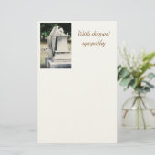 Met diepste sympathie Weeping Angel Stationery Briefpapier (Staand voorkant)