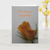 Met diepsteSympathie Kaart (Gele Bloem)