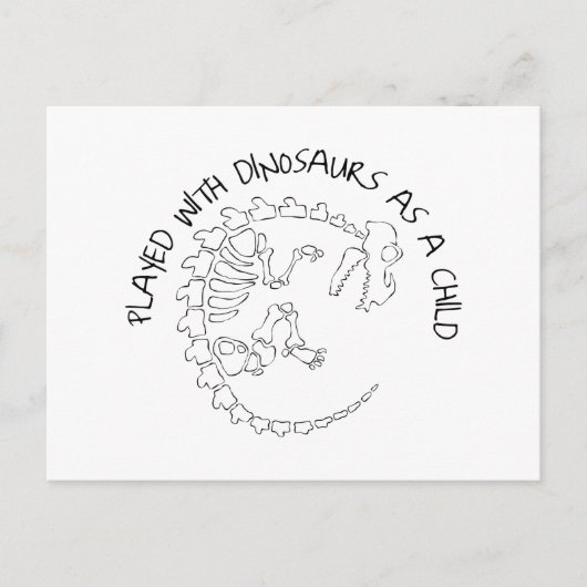 Met Dinosauriërs als kind gespeeld Briefkaart (Voorkant)