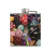 met dobbelsteen omwikkelde fles heupfles (Achterkant)