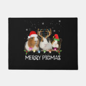 Met drie paigne kerstlampjes met kerstmis deurmat (Voorkant)