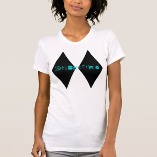 met dubbele diamant, beste vriendin voor meisjes t-shirt