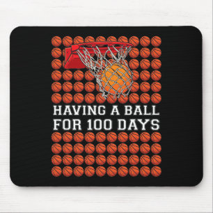 Met een bal van 100 dagen Basketball Kinder Boy Sm Muismat
