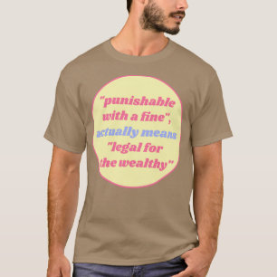 Met een boete kan worden bestraft, betekent in fei t-shirt