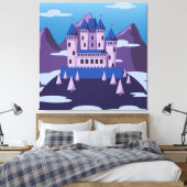 met een fantasikasteel bekleed canvas (Insitu (Slaapkamer))