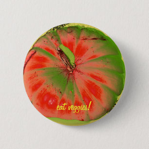 met een funky-knop ronde button 5,7 cm
