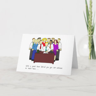 Met een goed team kun je meer bereiken. kaart