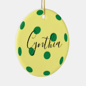 Met een grap, Pickleball Ceramic Ornament (Rechts)