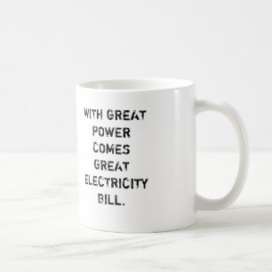MET EEN GROOT ENERGIEVERMOGEN KOMT EEN GROTE ELEKT KOFFIEMOK