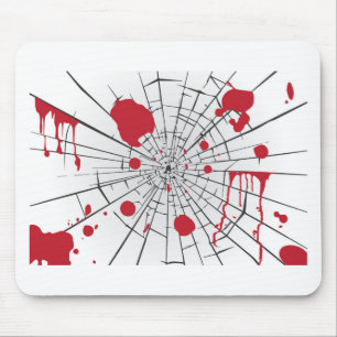 met een halogeengruid glas muismat