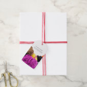 Met een handdoek vervaardigd wol met gans breihaak cadeaulabel (Met Touw)