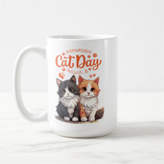 met een kattenthema koffiemok