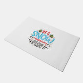Met een kerstcadeau kun je het ergens anders sneeu deurmat (Schuin)
