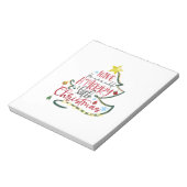 Met een kerstcadeautje heb je een prettig kerstfee notitieblok (Gedraaid)