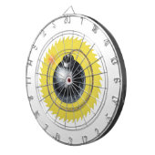 Met een knal gesmolten bom dartbord (Voorkant Rechts)