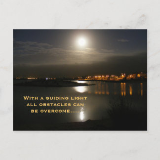 Met een leidend licht kunnen alle hindernissen... briefkaart