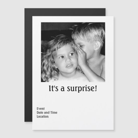 met een partijmagnetische uitnodiging (Voorkant / Achterkant)