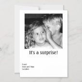 met een partijmagnetische uitnodiging (Voorkant)