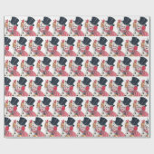 met een touwtje in het vizier cadeaupapier (Vlak)