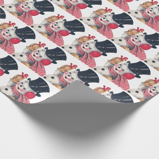 met een touwtje in het vizier cadeaupapier (Hoek)