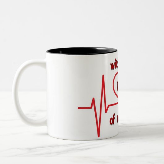 Met elke beat tweekleurige koffiemok (Links)