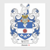 Met Familie Crest Sticker (Vel)