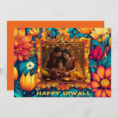 Met Foto & aangepaste tekst Happy Diwali (Voorkant / Achterkant)