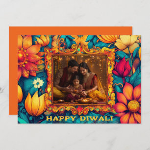 Met Foto & aangepaste tekst Happy Diwali