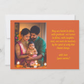 Met Foto & aangepaste tekst Heilige Gloed kaart (Achterkant)