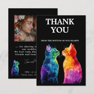 Met foto 🌈 Purrfectly Jouw: Purrfectly Bedankkaart