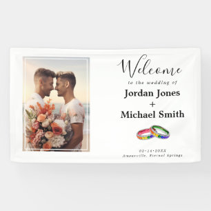 Met foto 🌈 Verstrengeld in trots Spandoek