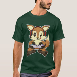 Met gamecontroller I Grappig gamen I Gamer g T-shirt