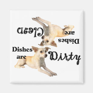 met gladde coating Chihuahua Lovers Dishwasher Mag Magneet