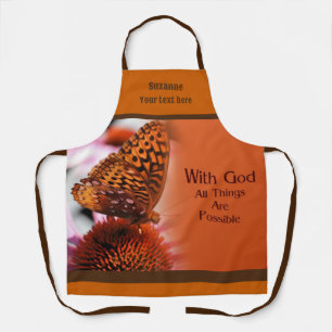 Met God alle mogelijke Inspirerend gepersonaliseer Schort