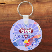 Met God Hart Sleutelhanger (Voorkant)