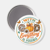 Met God is alles mogelijk Magneet (Voorkant / Achterkant)