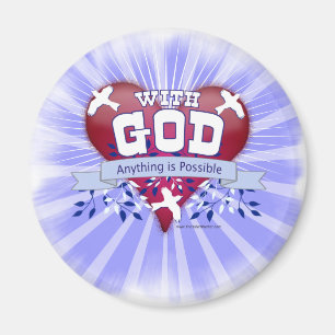 Met God is alles mogelijk Magneet