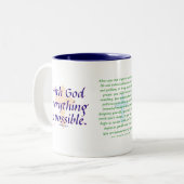 Met God is alles mogelijk - Mok (Voorkant links)