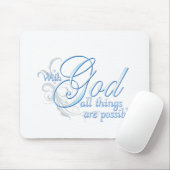 Met God is alles mogelijk Muismat (Met muis)