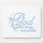 Met God is alles mogelijk Muismat (Voorkant)