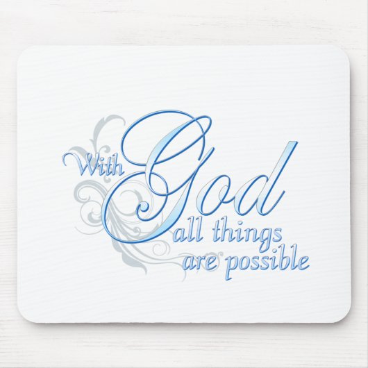 Met God is alles mogelijk Muismat (Voorkant)